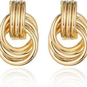 Gold Knot Earrings